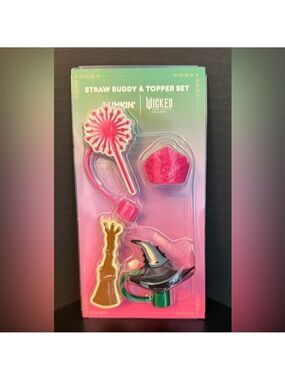 NEW Dunkin’ x Wicked “For Good” Straw Buddy & Topper Set✨ Limited Edition Collab